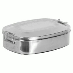 Relags Basic Nature Edelstahl Proviantdose/Brotdose, 1.2 Liter