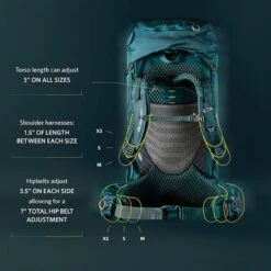 Gregory Deva 60 RC SM- Trekkingrucksack/Schwerlastenrucksack Damen, 60 Liter -Outdoor Ausrüstungs Geschäft Gregory Deva 60 Trekkingrucksack Schwerlastenrucksack Damen 60 Liter b4