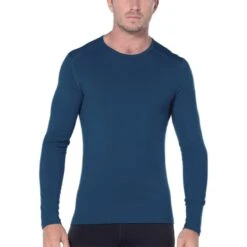 Icebreaker Mens 200 Oasis Long Sleeve Crewe - Merinowolle Langarm-Unterhemd Herren, 200 G/m²