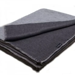 Mufflon Decke Mu-Sydney - Zweifarbige Wolldecke Aus Merinowolle