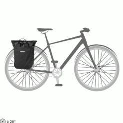 ORTLIEB Vario PS High Visibility QL2.1 - Wasserdichte Gepäckträgertasche/Rucksack Reflektierend, 23 Liter