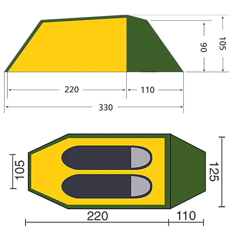 Rejka Antao II Light - Leichtes Tunnelzelt Für 2 Personen 4 Rejka Antao II Light - Leichtes Tunnelzelt Für 2 Personen – Bild 2