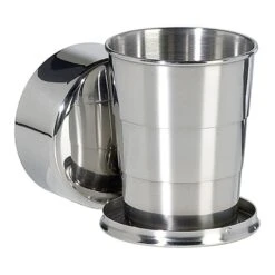 Relags Becher Ausziehbar Faltbecher/Teleskopbecher Aus Edelstahl